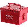 Extra Large Metal Lockbox, Extra large, Red, 13